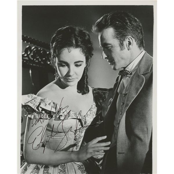 Elizabeth Taylor signed "Raintree County" movie photo