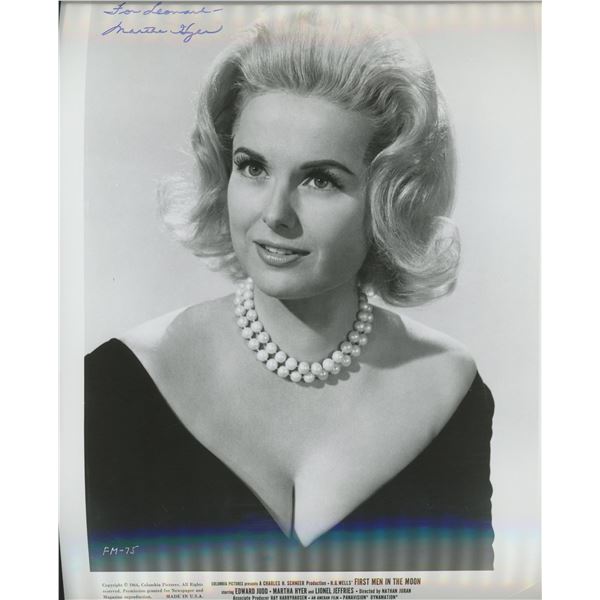 Martha Hyer signed "First Men in the Moon" movie photo