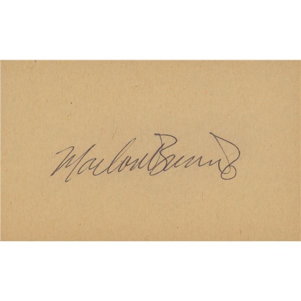 Marlon Brando signature cut