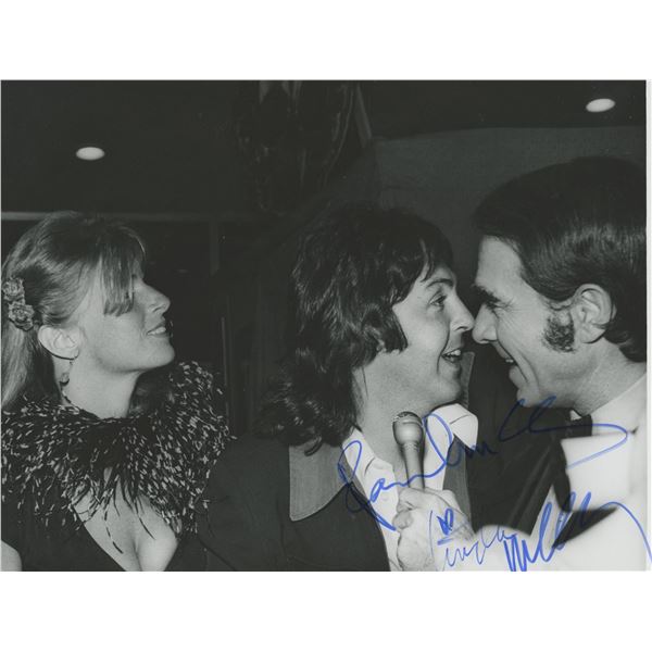 Paul and Linda McCartney signed photo