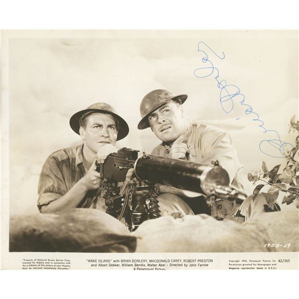 Brian Donlevy signed photo