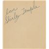 Image 1 : Shirley Temple signature cut