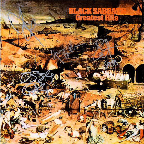 Black Sabbath signed Greatest Hits album