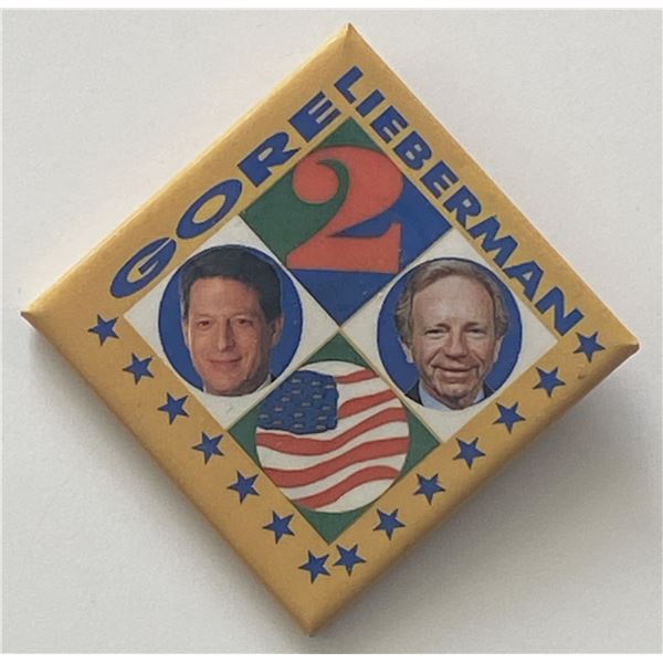 Al Gore campaign pin