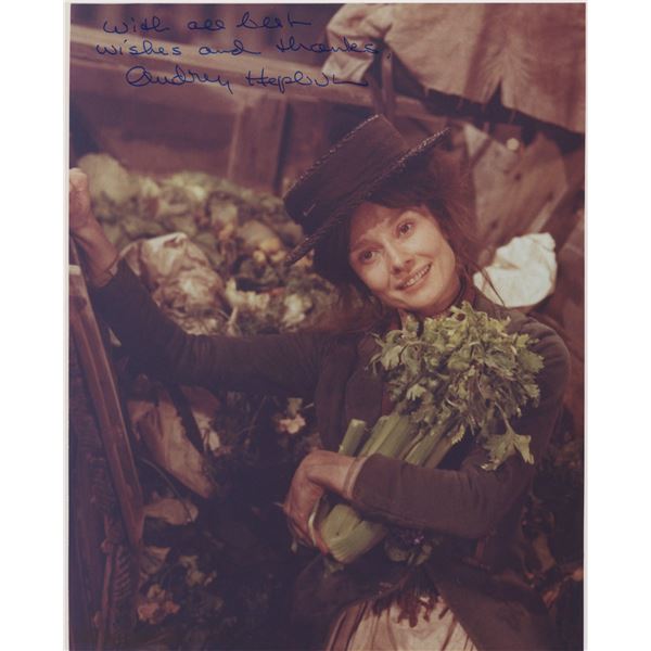 Audrey Hepburn signed "My Fair Lady" movie photo
