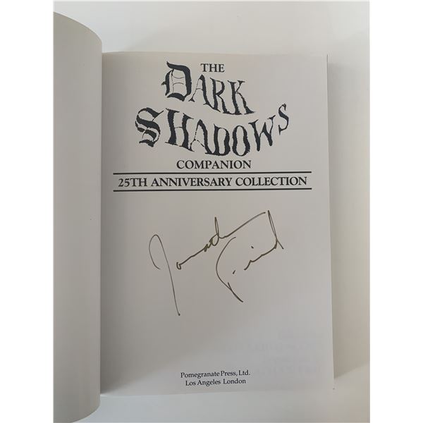 Jonathan Frid signed Dark Shadows book