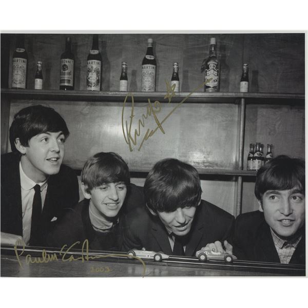 The Beatles vintage photo autographed by Paul McCartney and Ringo Starr