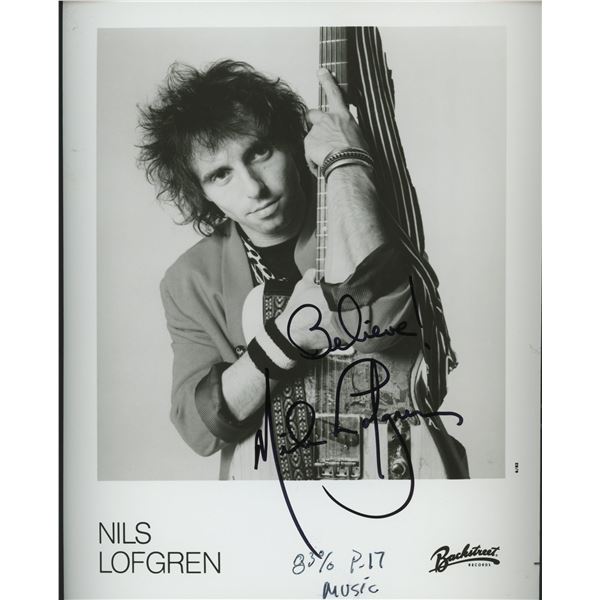Nils Lofgren signed photo