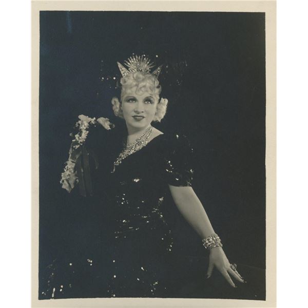 Mae West signed note