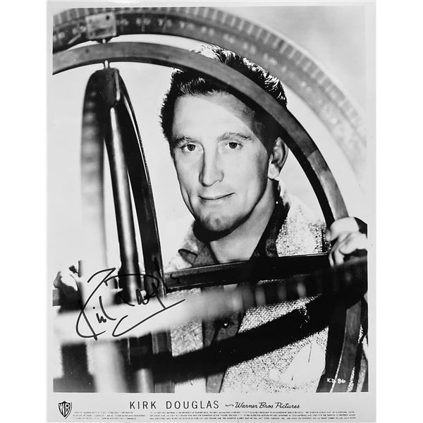 Kirk Douglas signed "The Light at the Edge of the World" movie photo