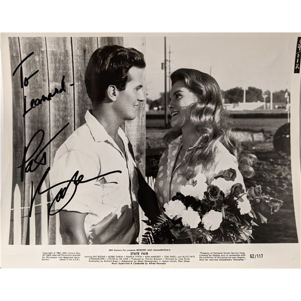 Pat Boone signed photo