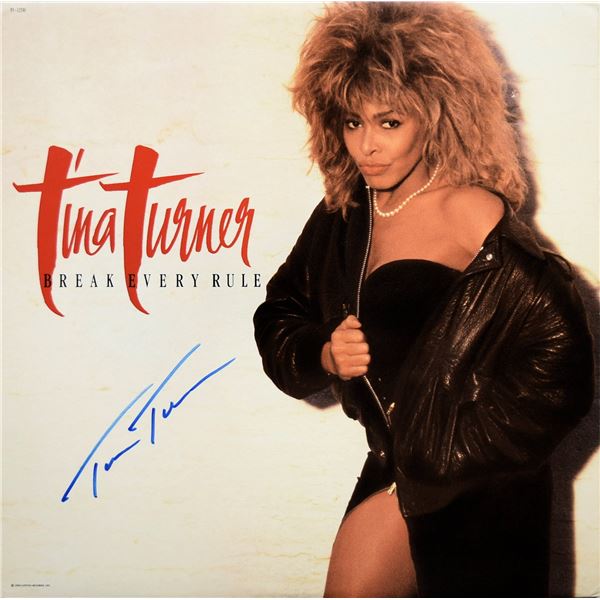 Tina Turner signed Break Every Rule album