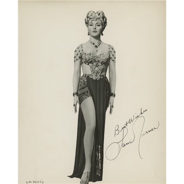 Lana Turner signed "The Prodigal" movie photo