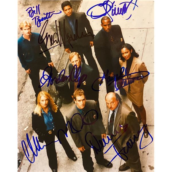 NYPD Blue cast signed photo