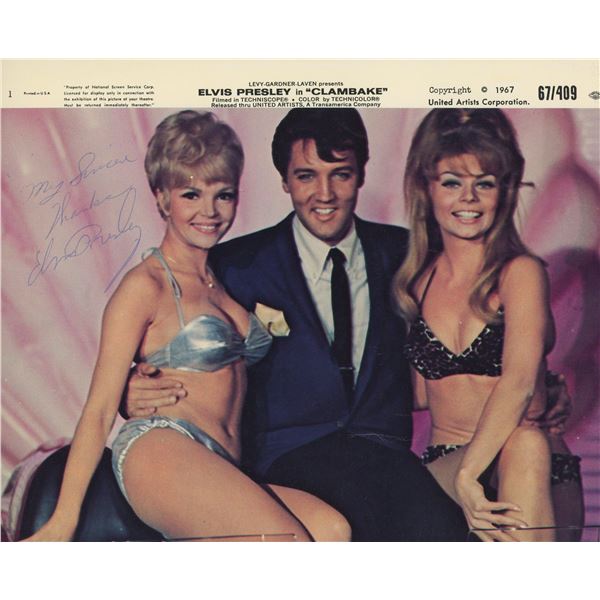 Elvis Presley signed photo