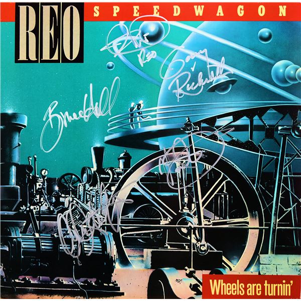 REO Speedwagon Wheels Are Turnin’ signed album