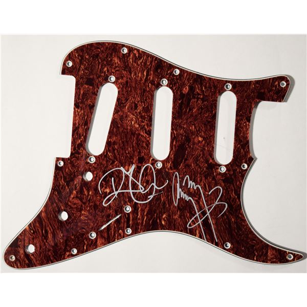 Jimmy Page and Robert Plant signed pickguard