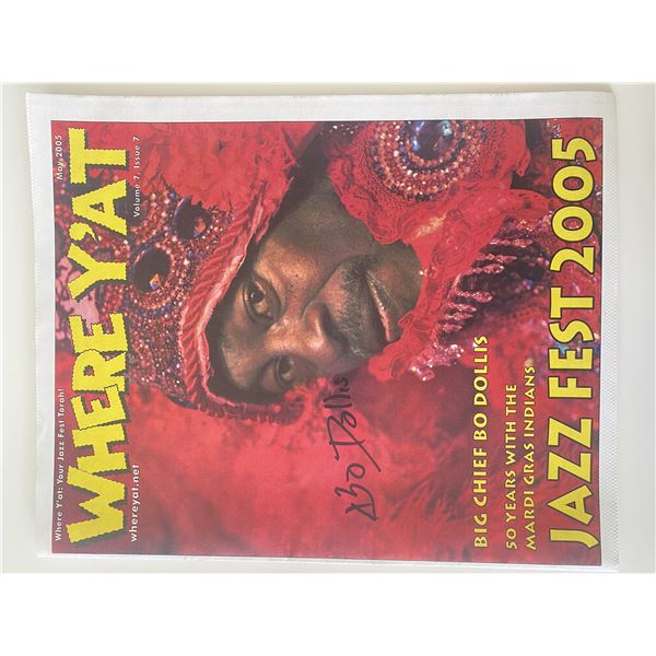 Bo Dollis signed magazine