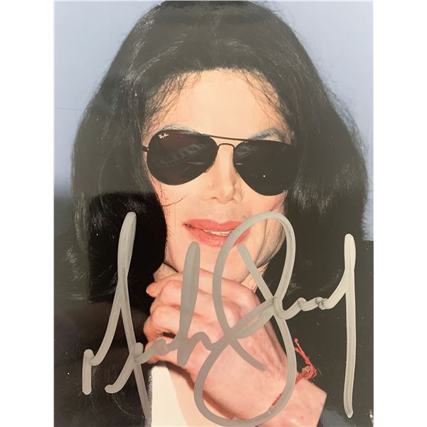 Michael Jackson signed photo