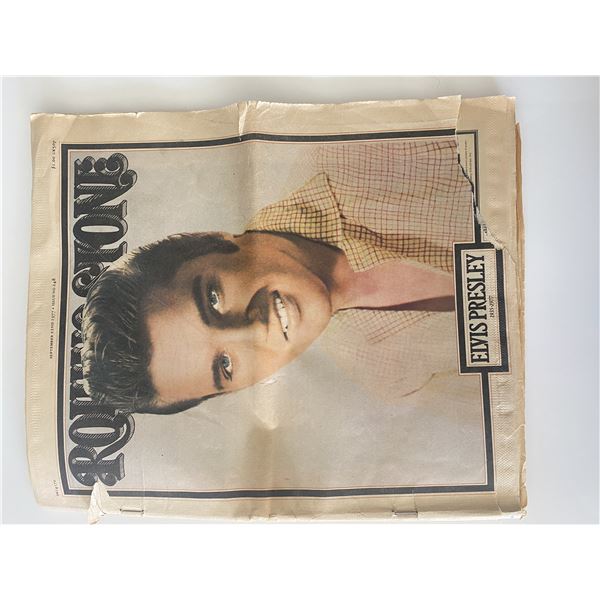 Elvis Presley vintage 1977 Rolling Stone magazine