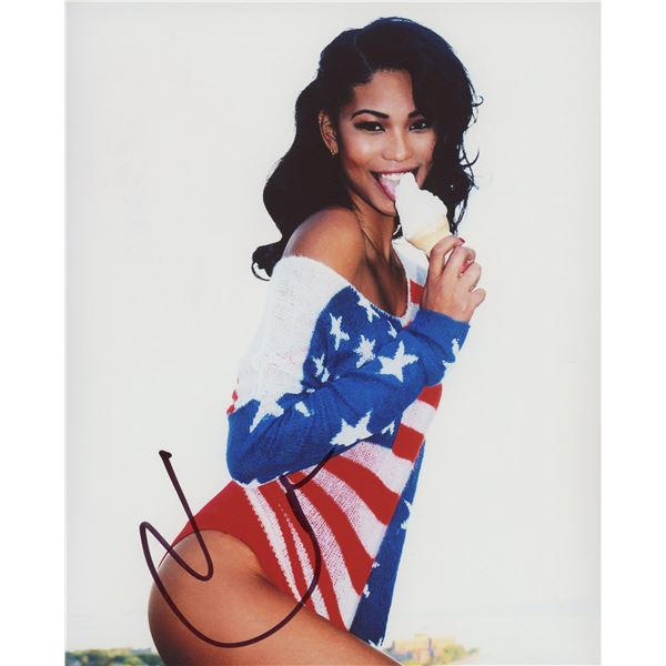Chanel Iman signed photo
