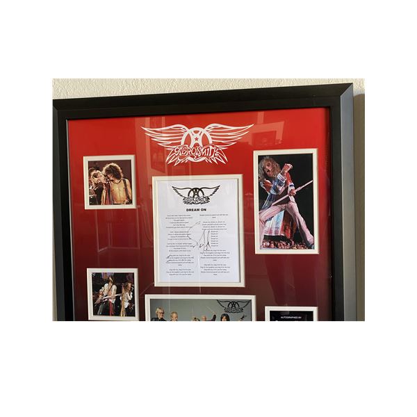 Aerosmith Dream On signed lyrics