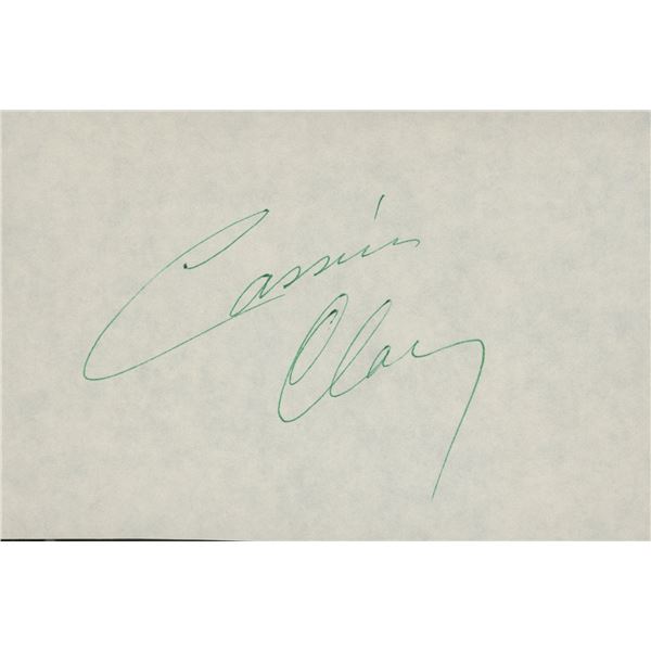 Cassius Clay signature cut