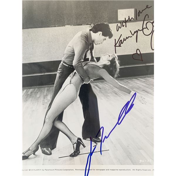 Saturday Night Fever John Travolta and Karen Lynn Gorney signed movie photo
