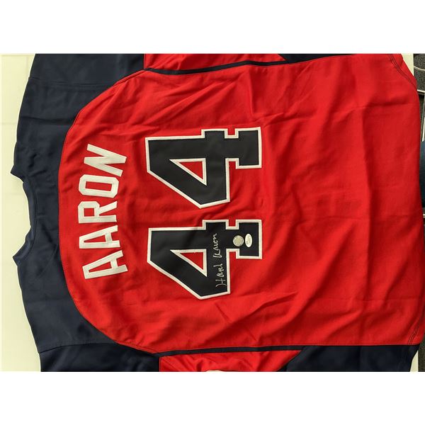 Hank Aaron signed #44 baseball jersey- JSA