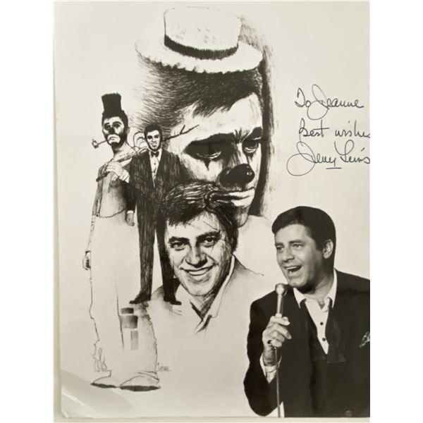 Jerry Lewis signed photo