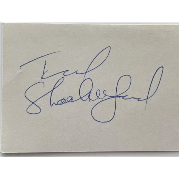Ted Shackelford original signature cut