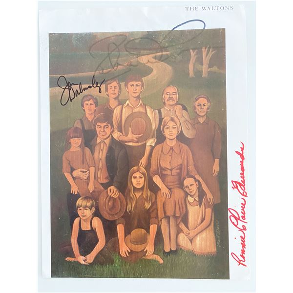 The Waltons cast signed photo