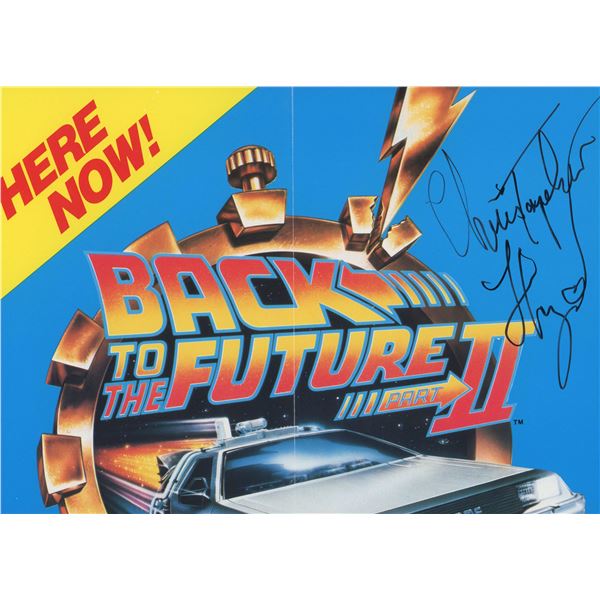 Christopher Lloyd signed photo