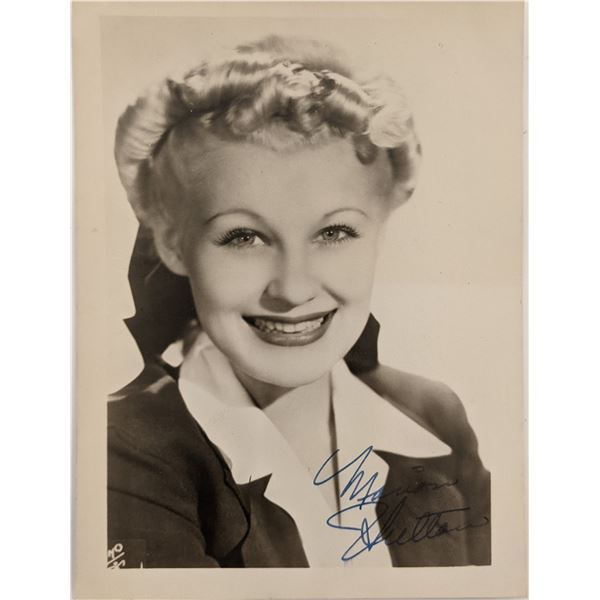 Marion Hutton Signed Photo