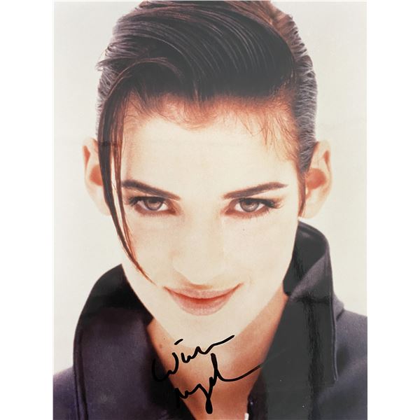 Winona Ryder signed photo