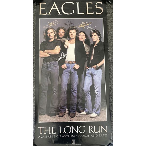 Eagles The Long Run signed poster
