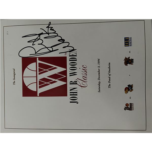 Bill Walton signed program