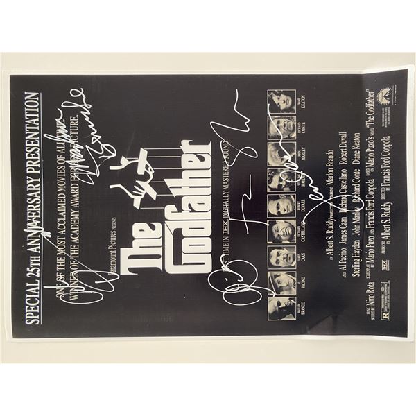 The Godfather signed mini poster