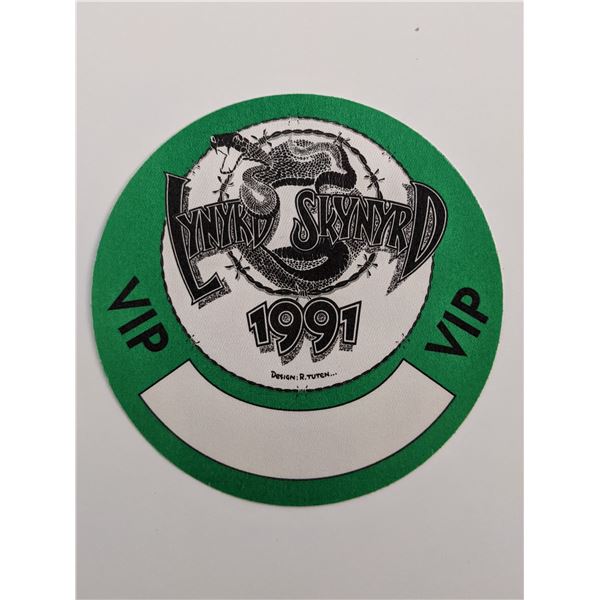 Lynyrd Skynyrd 1991 concert tour Backstage Pass