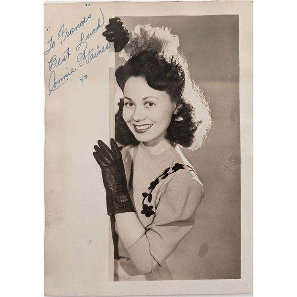 Connie Haines Signed Photo
