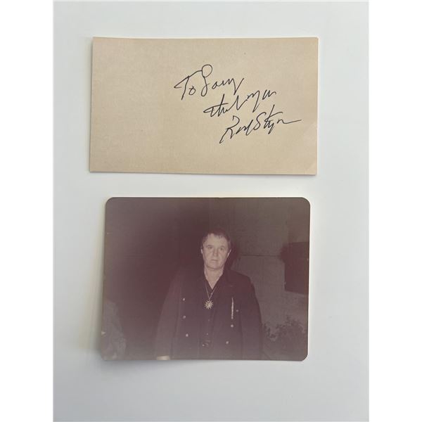 Rod Steiger original signature