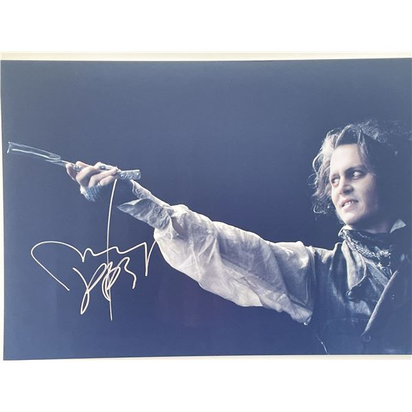 Sweeny Todd Johnny Depp signed photo