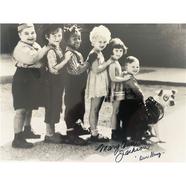 Our Gangs Mary Ann Jackson signed photo