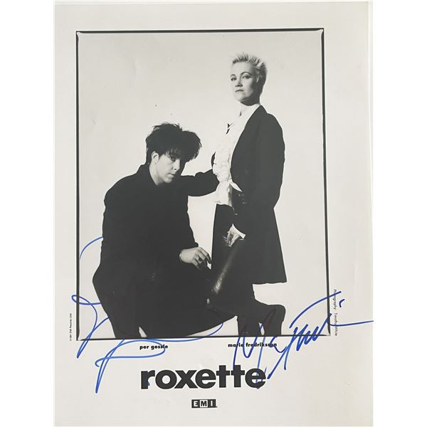 Roxette signed photo