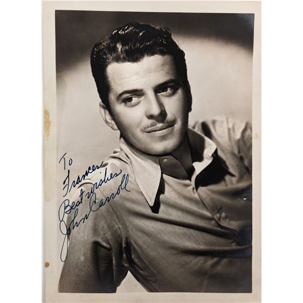 John Carroll Signed Photo
