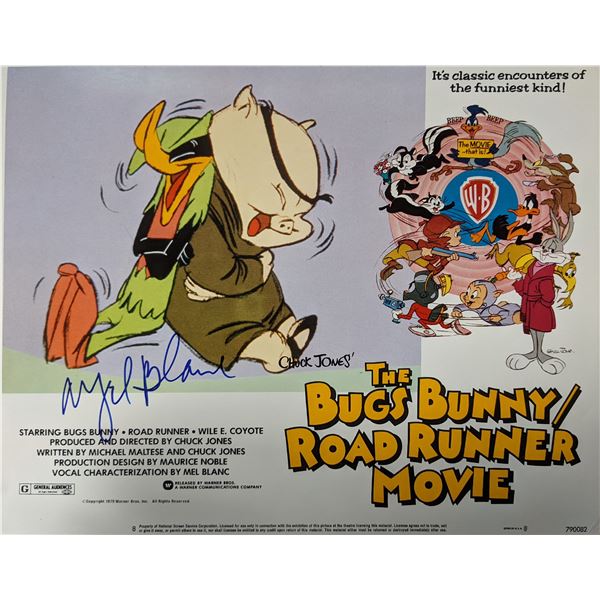 The Bugs Bunny/Road Runner Movie Mel Blanc signed original 1979 vintage lobby card