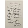 Image 1 : Brent Barrett Signed Note