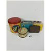Image 1 : Lot of Vintage Tins. Ritz Crackers, Black Cat etc