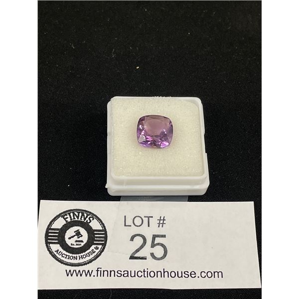 Dark Amethyst 4.785ct 10.48 x 6.90 x 4.94 mm Cushion Cut-Loupe Clean Africa Untreated