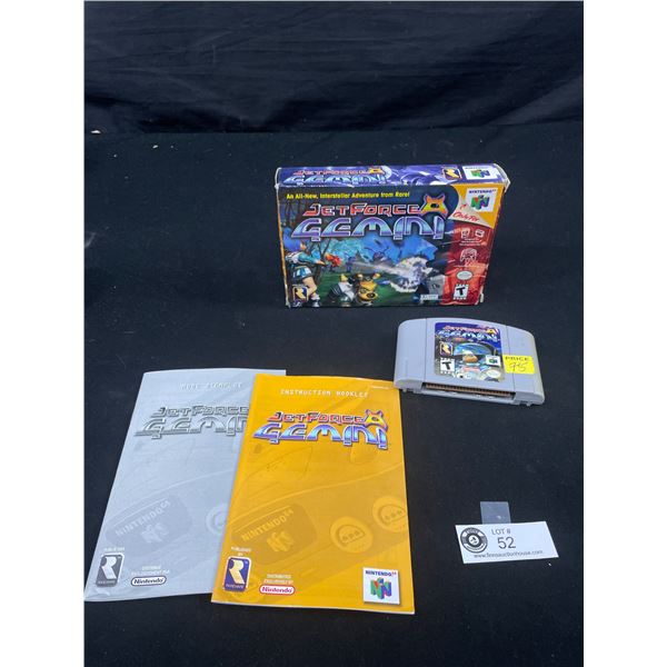 Nintendo 64 Game with Box and 2 Books Jet Force Gemini